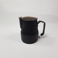 Konvička na šlehání mléka Latte Art 0,35L - černá